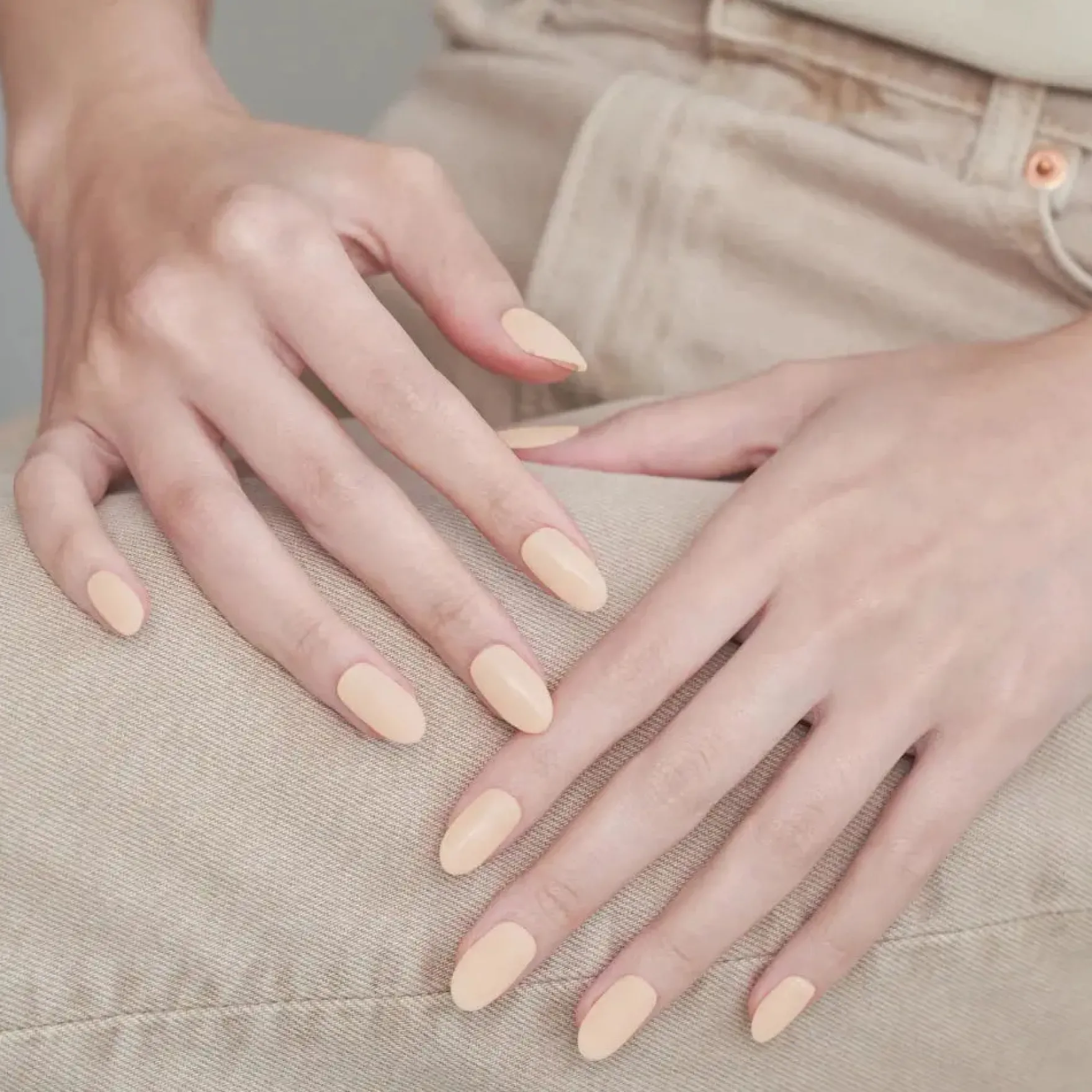 Nail Strips Cream Beige
