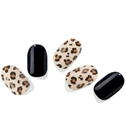 Nail Strips Leopard Black