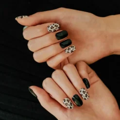 Nail Strips Leopard Black