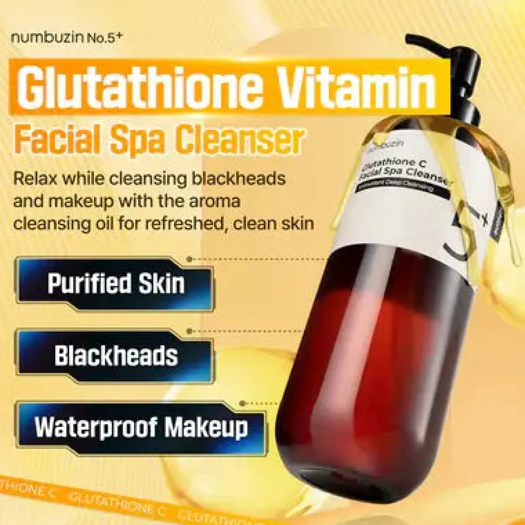 No.5+ Glutathione Vitamin Facial Spa Cleanser