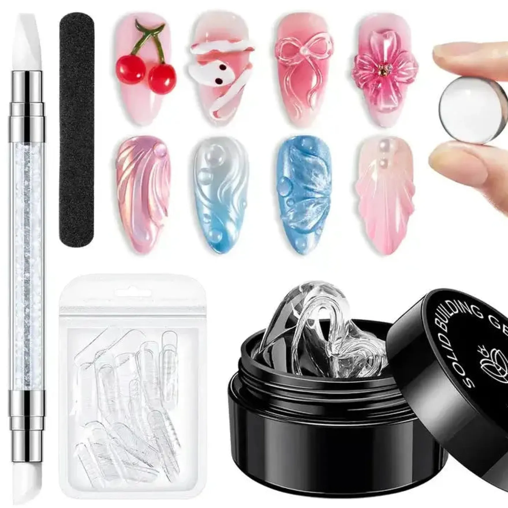 Non-Stick Hands Solid Builder Gel Kit