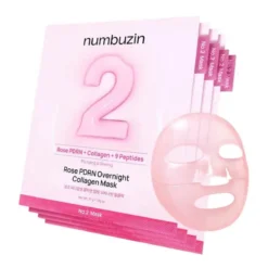 No.2 Rose PDRN Overnight Collagen Mask 4-Pack