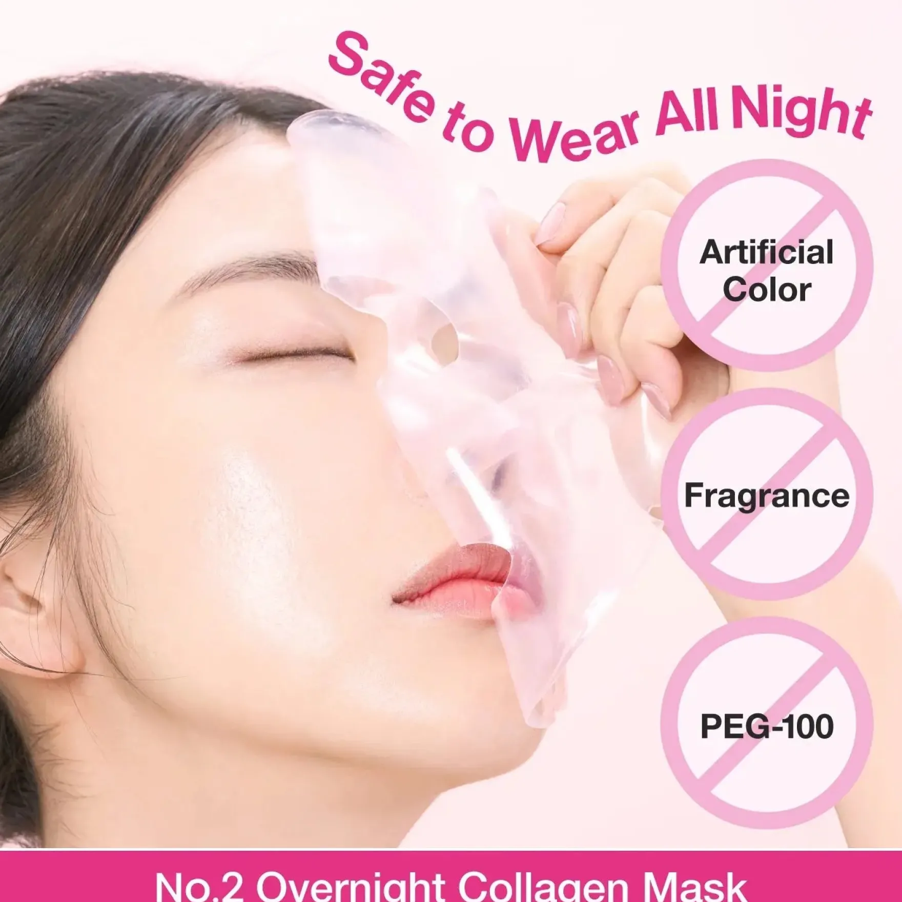 No.2 Rose PDRN Overnight Collagen Mask 4-Pack