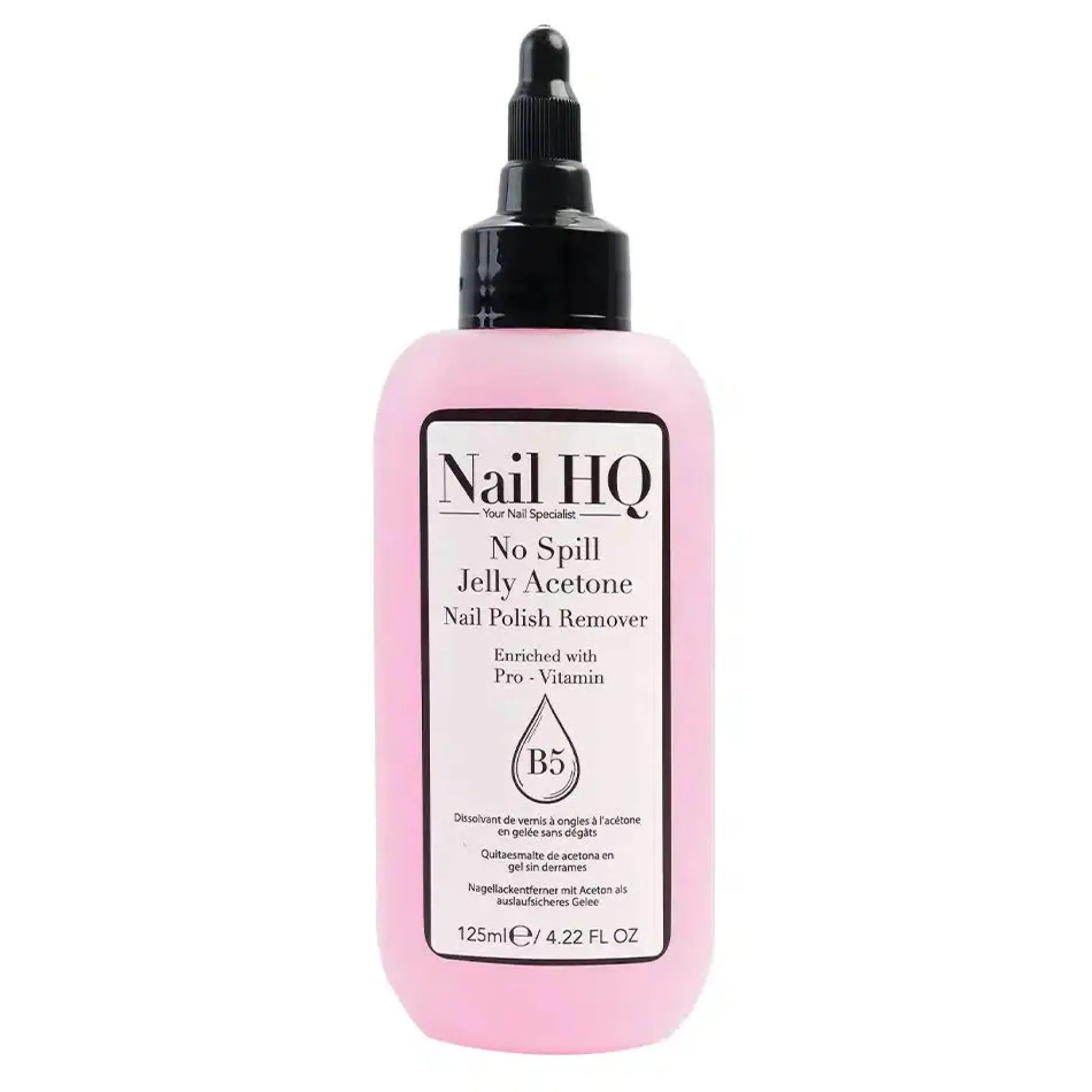 No Spill Jelly Acetone Nail Polish Remover 125ml