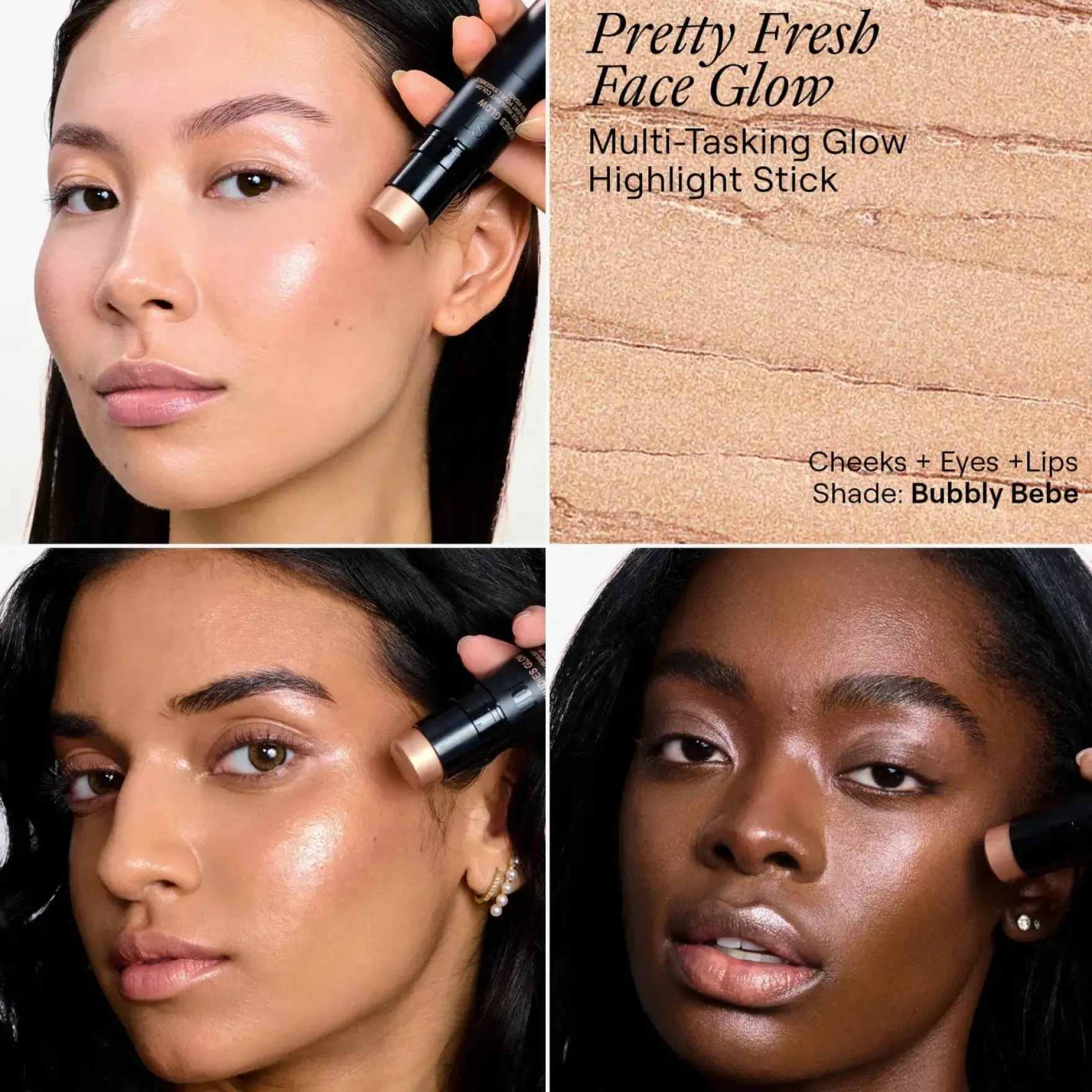 Nudies Glow Highlighter Stick Bubbly Bebe