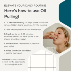 Oil Pulling Mouthwash English Peppermint