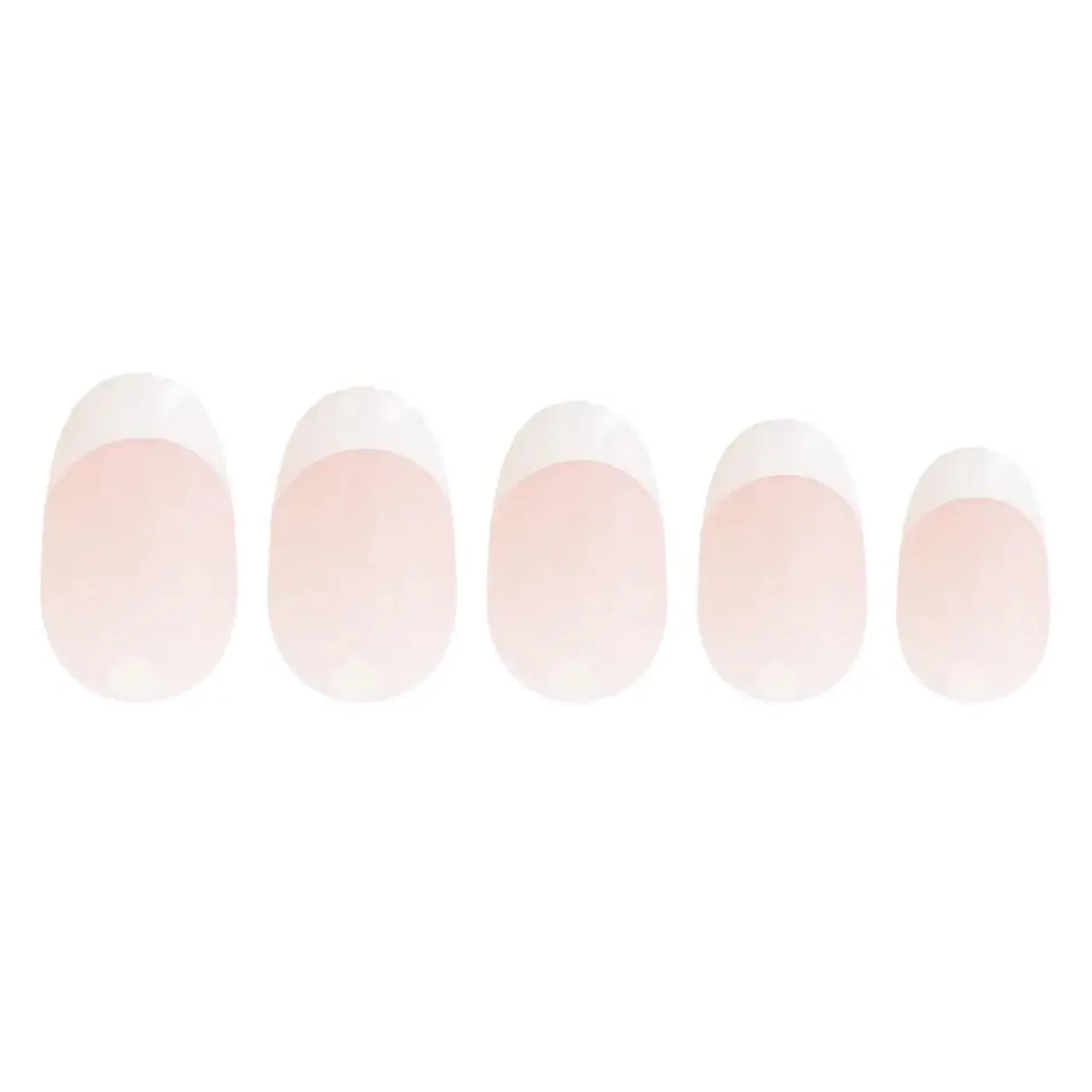 Oval Bold French Acrylic Nails