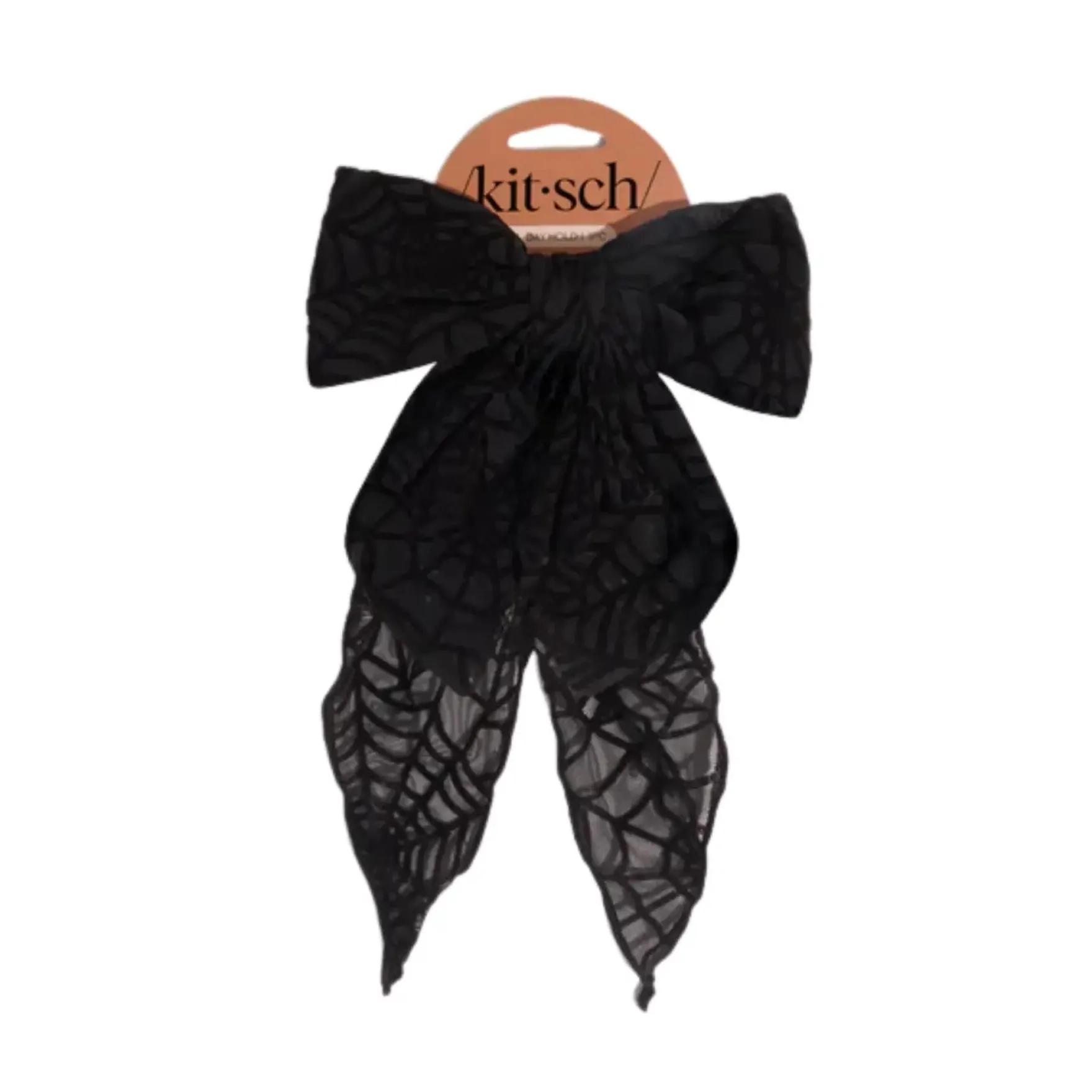 Oversized Bow Hair Clip Spiderweb