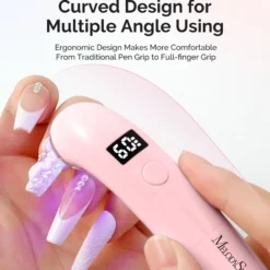 P-ART01A Rechargeable LED/UV Nail Lamp Pink
