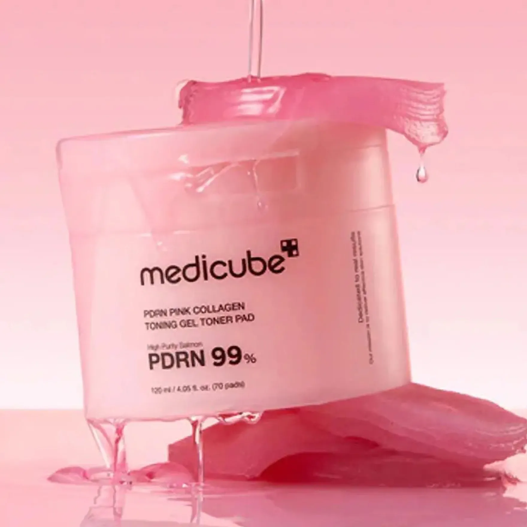 PDRN Pink Collagen Toning Gel Toner Pad