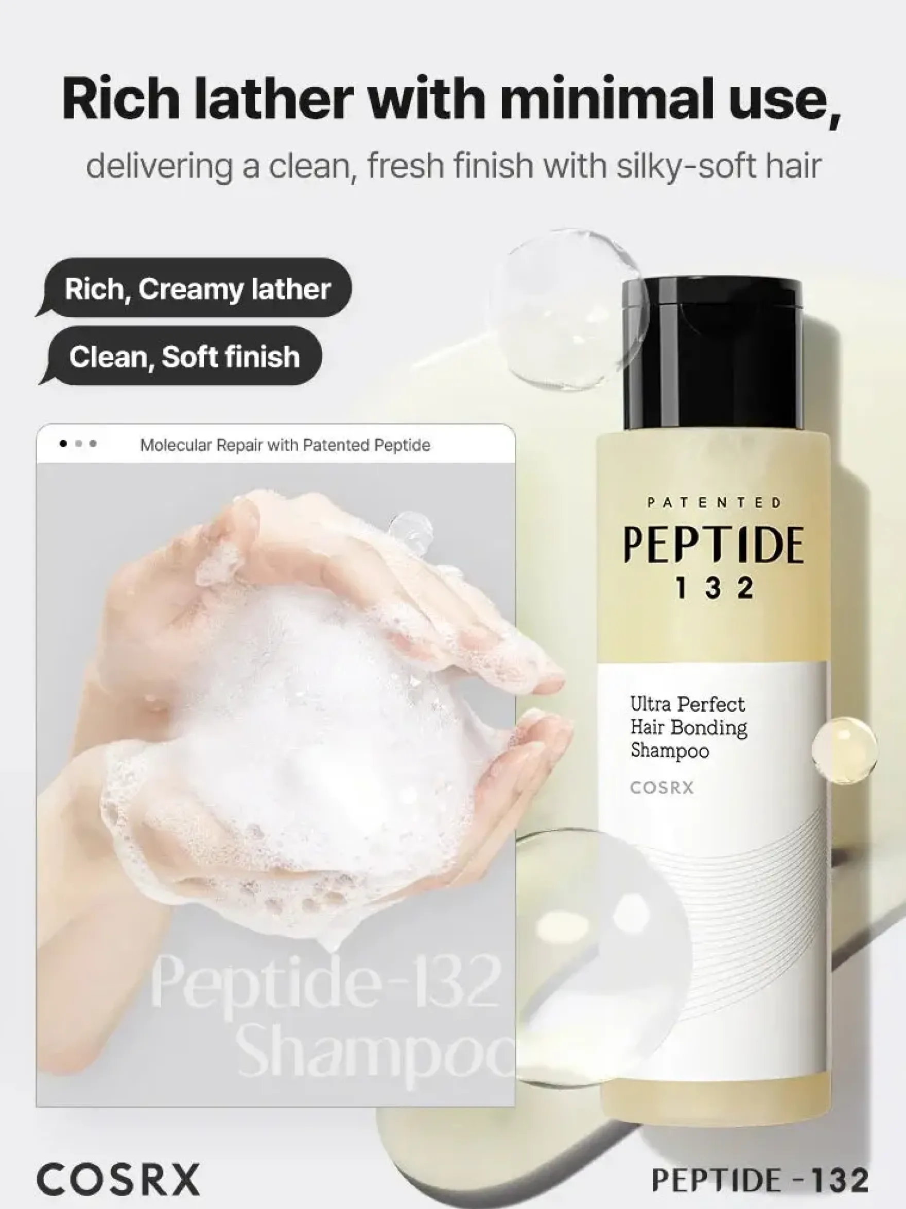Peptide-132 Ultra Bonding Shampoo