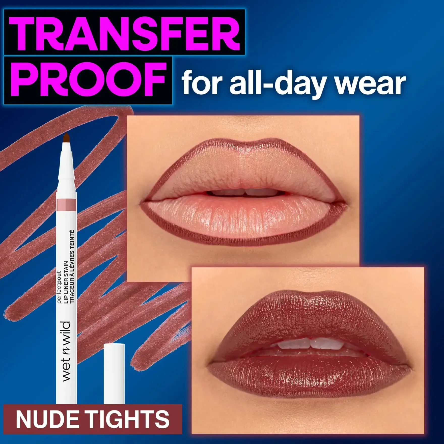 Perfect Pout Lip Liner Stain Nude Tights