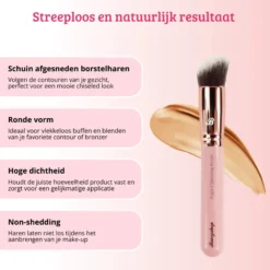 Pink & Rose Gold Angled Blending Brush