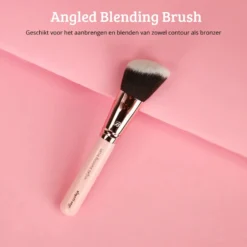 Pink & Rose Gold Angled Blending Brush
