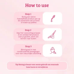 Pink & Rose Gold Flat Top Buffing Brush