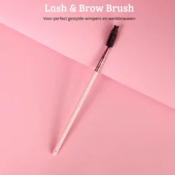 Pink & Rose Gold Lash & Brow Brush
