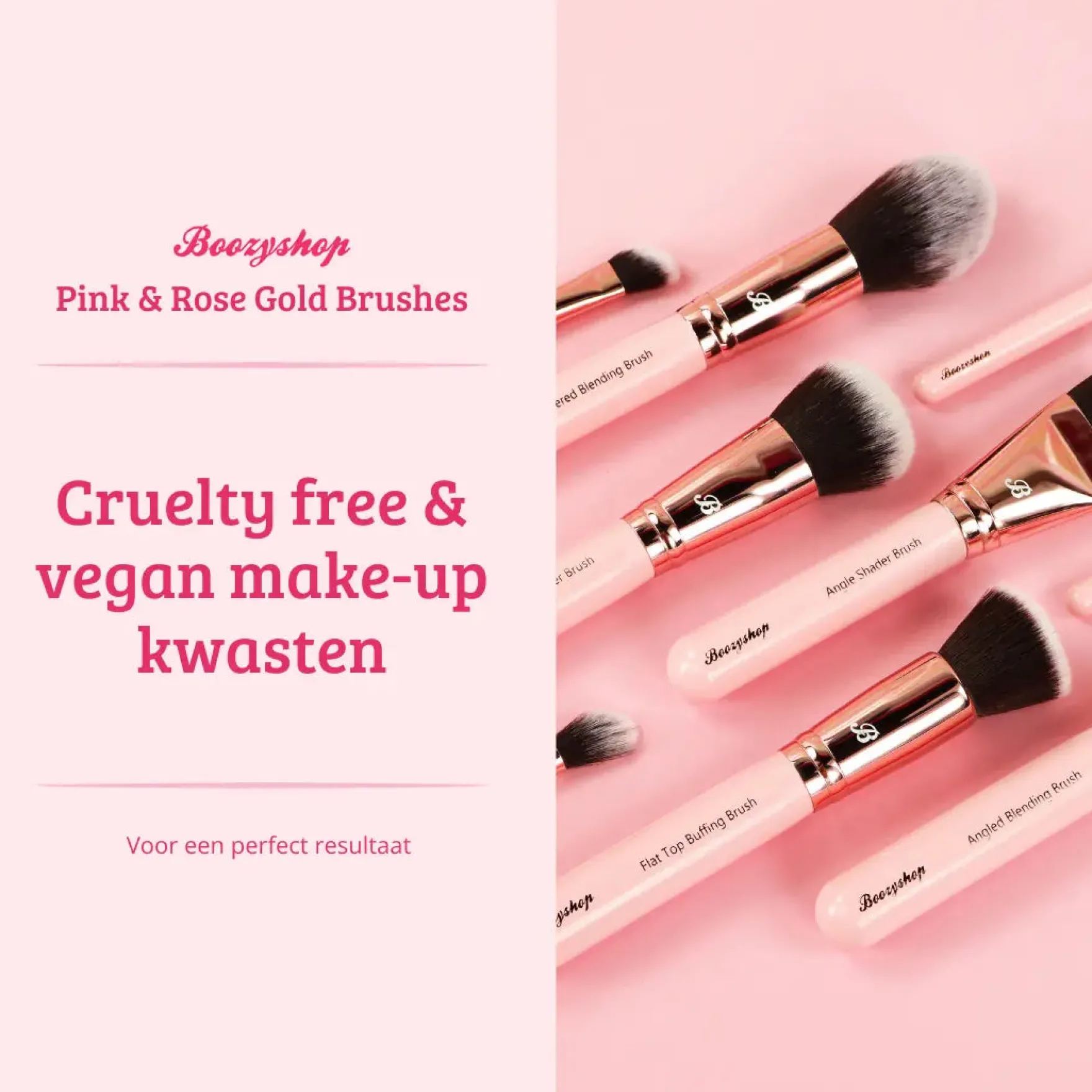 Pink & Rose Gold Lash & Brow Brush