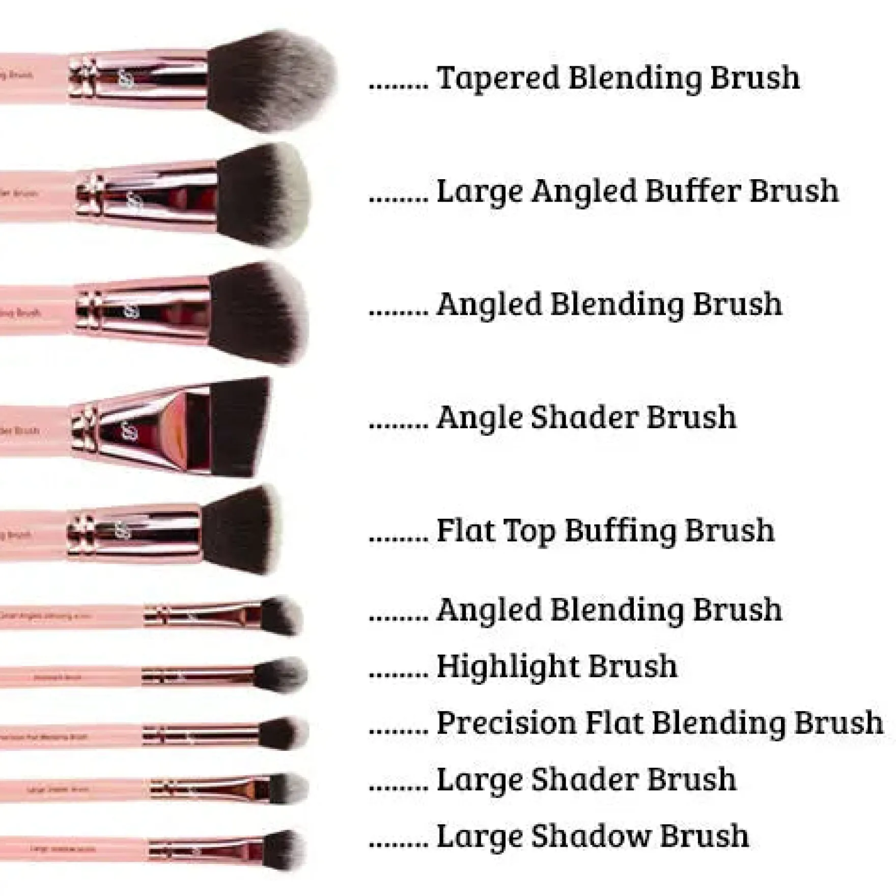 Pink & Rose Gold 10 pc. Sculpt & Contour Set