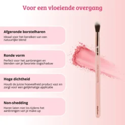 Pink & Rose Gold Tapered Blender Brush