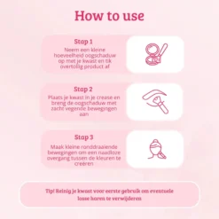 Pink & Rose Gold Tapered Blender Brush