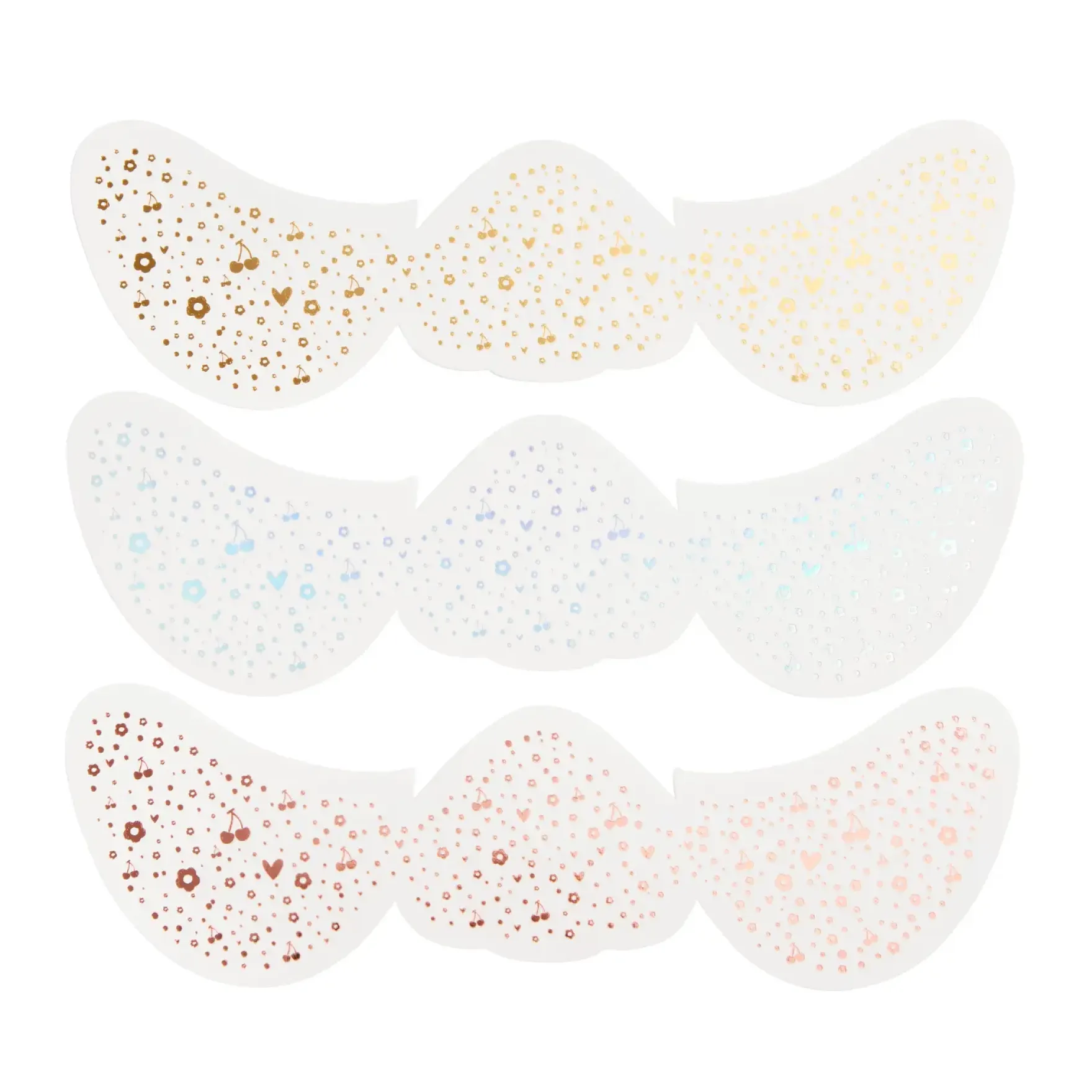 Poolside Neon Glitter Temporary Freckle Tattoos