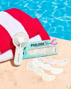 Poolside Neon Glitter Temporary Freckle Tattoos