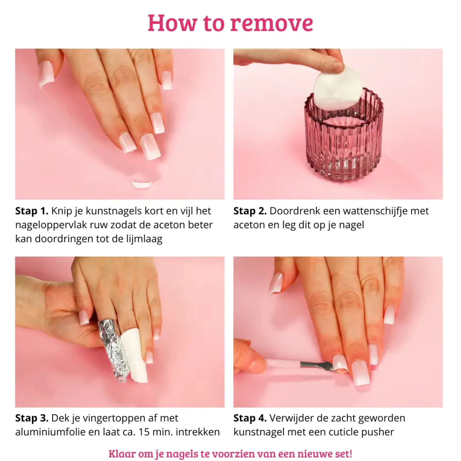 Press On French Nails Blue Waves
