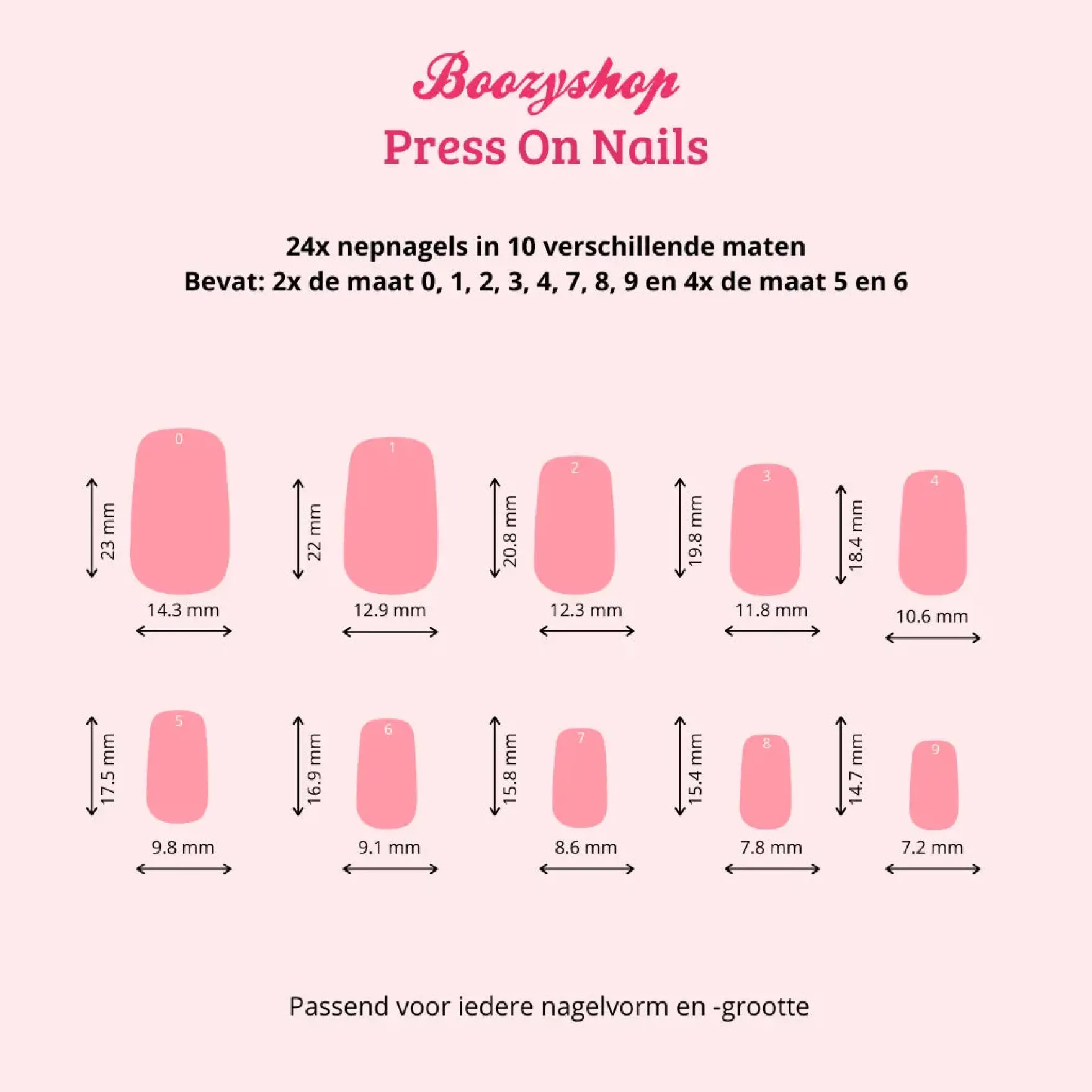 Press On French Nails Metallic Pearlescent