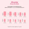 Press On French Nails Ombre Soft Pink