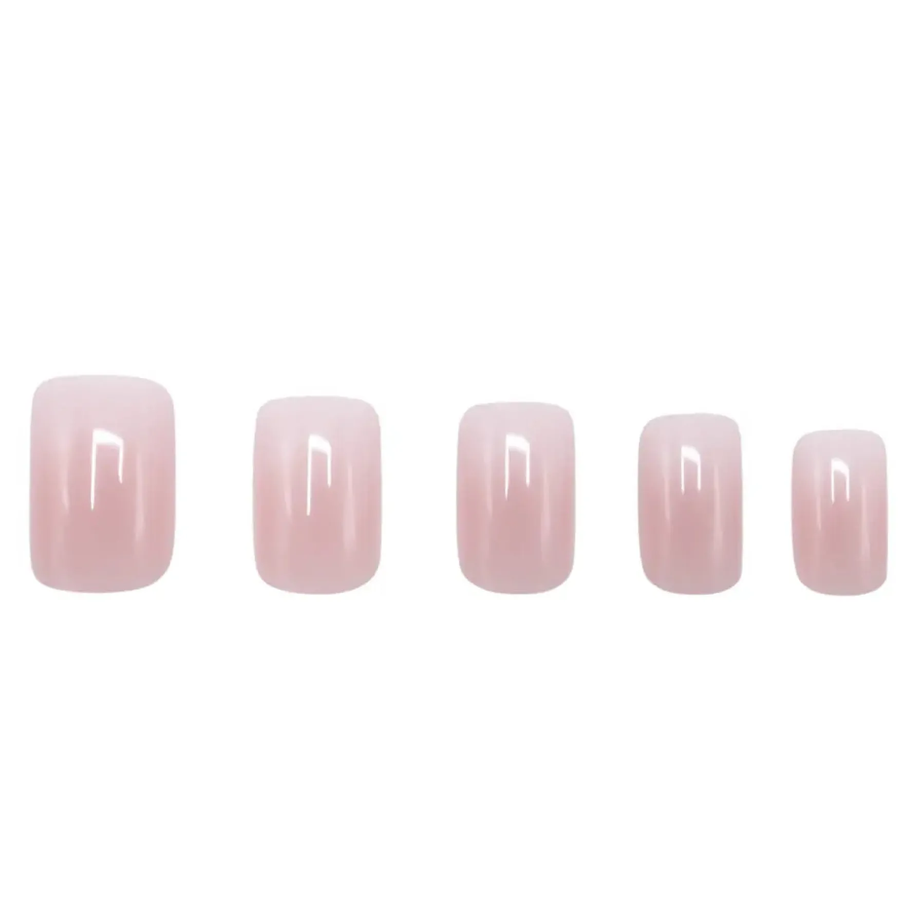Press On French Nails Ombre Soft Pink