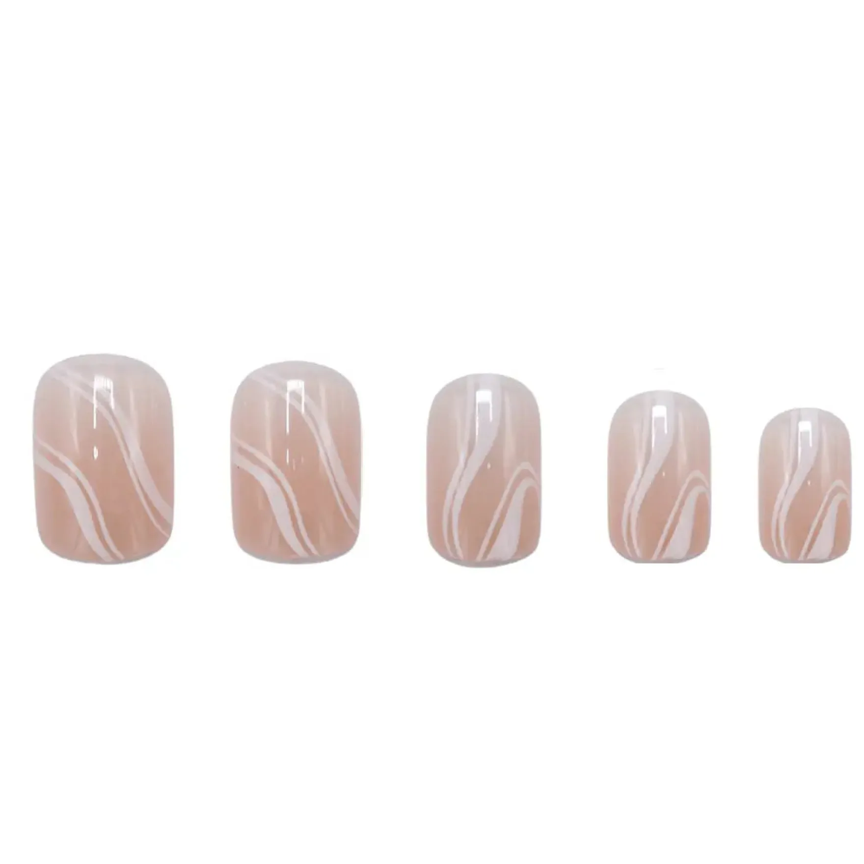 Press On French Nails Waves