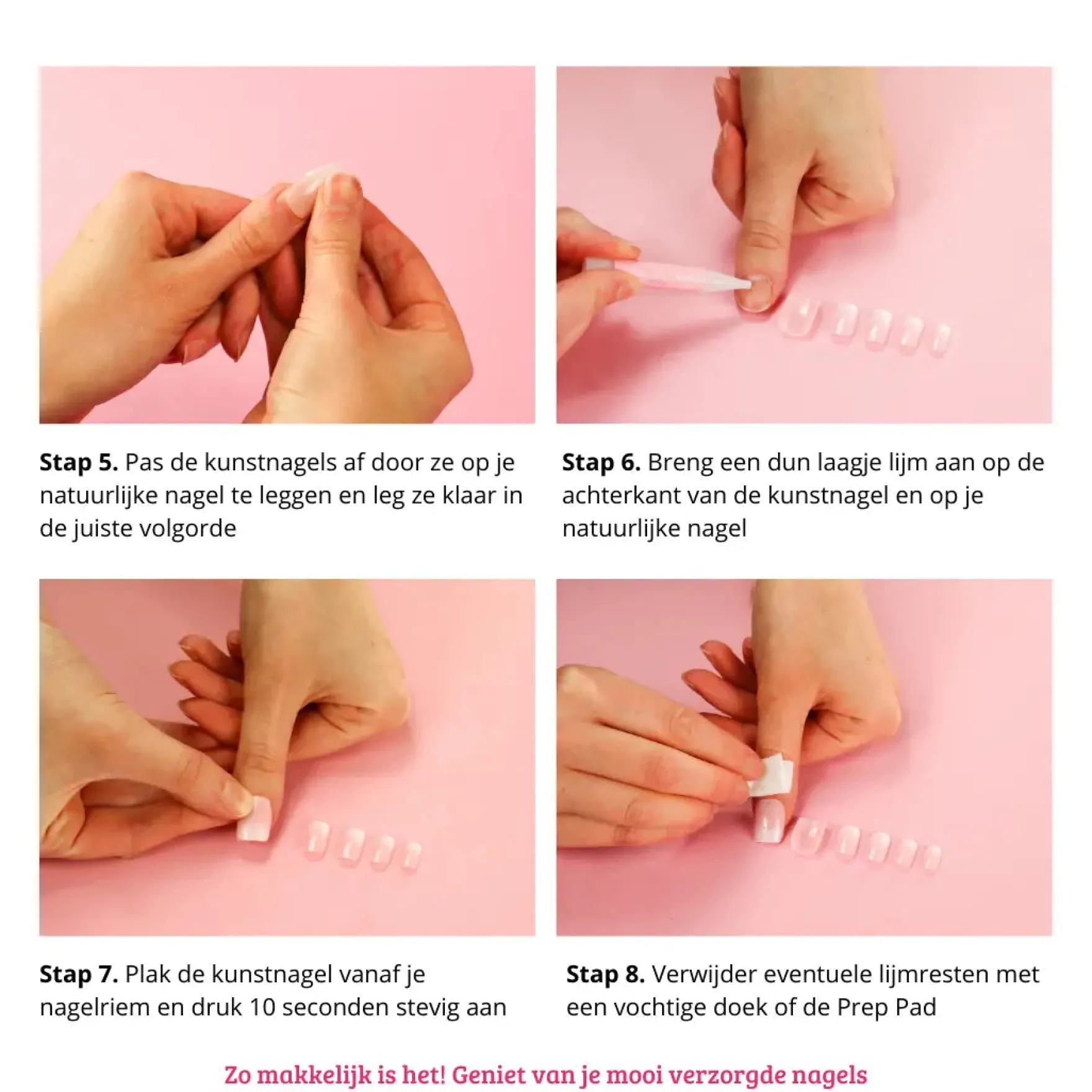 Press On French Nails Waves