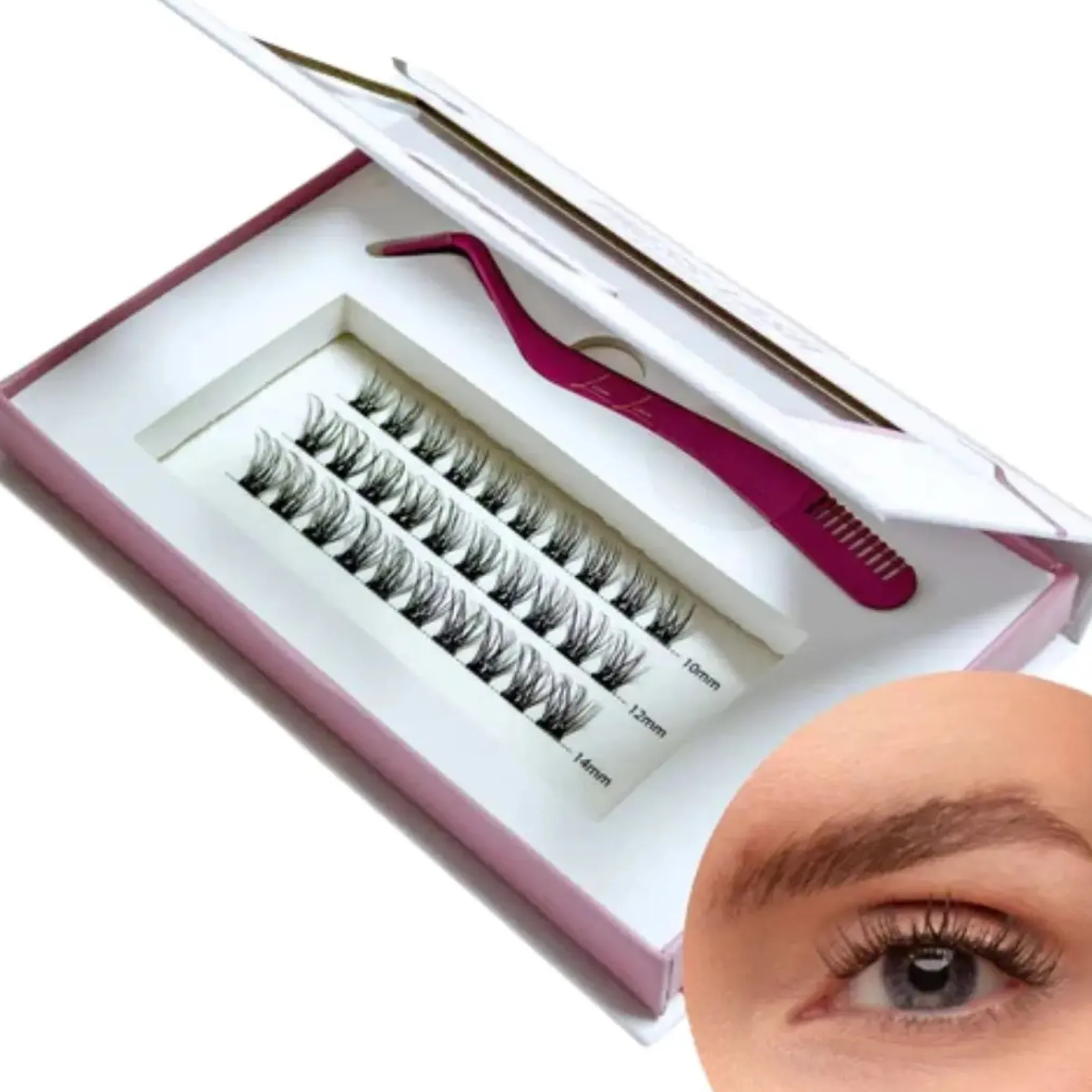 Press On Lash Starterkit Natural Black Glue Strip