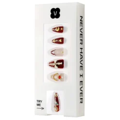 Press-On Nails Burgundy Cherub