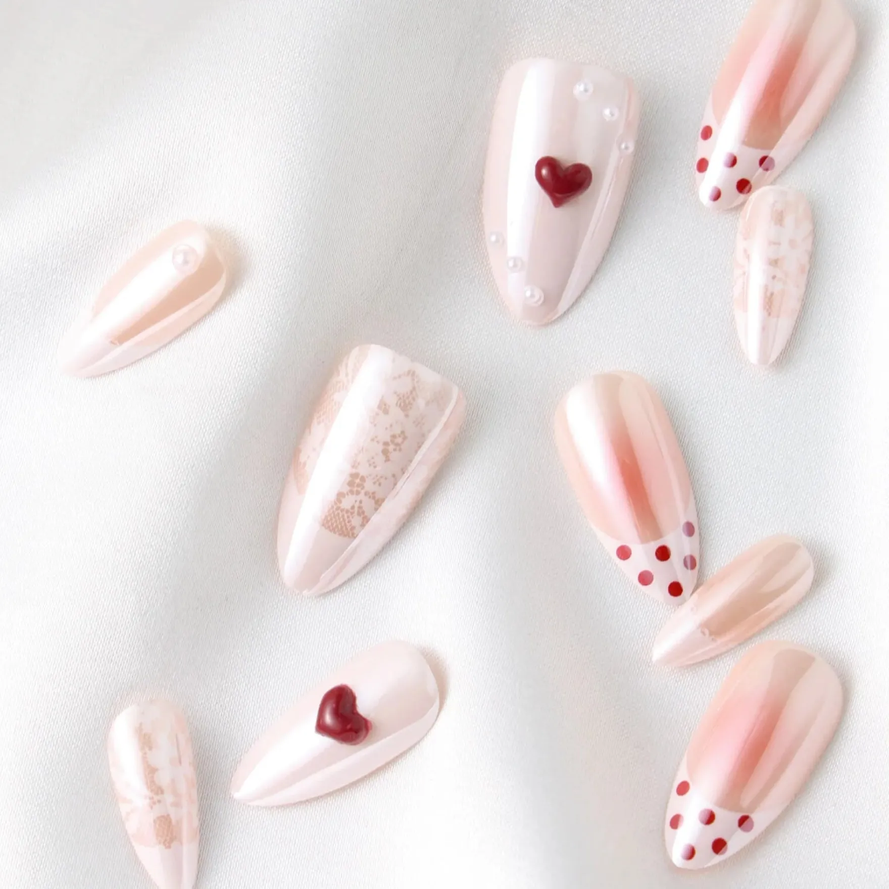 Press-On Nails Lover Girl