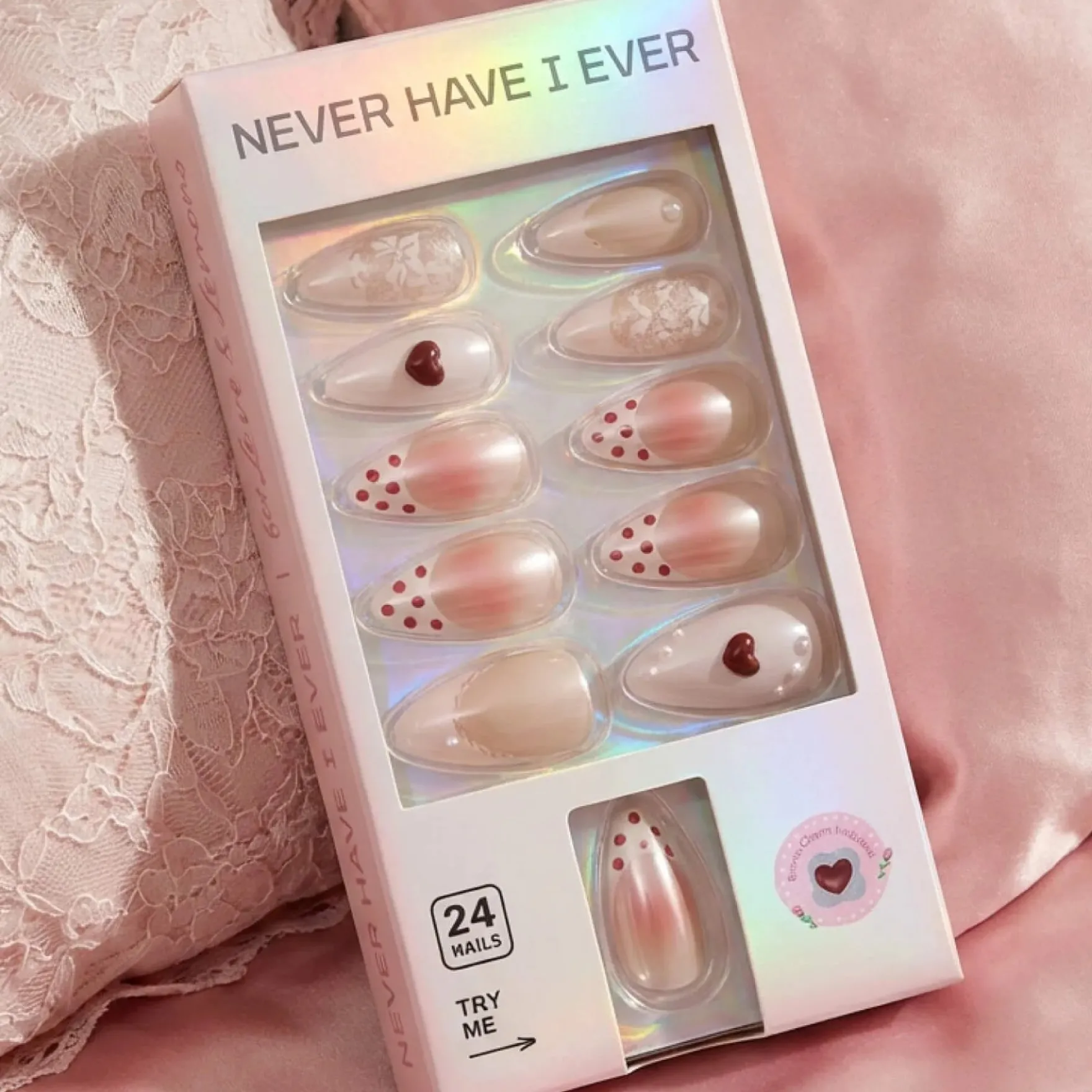 Press-On Nails Lover Girl