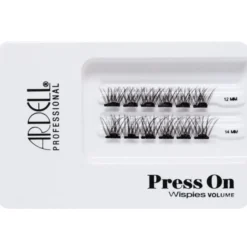 Press On Pre-glued Underlash Extensions Wispies Natural Mini Set