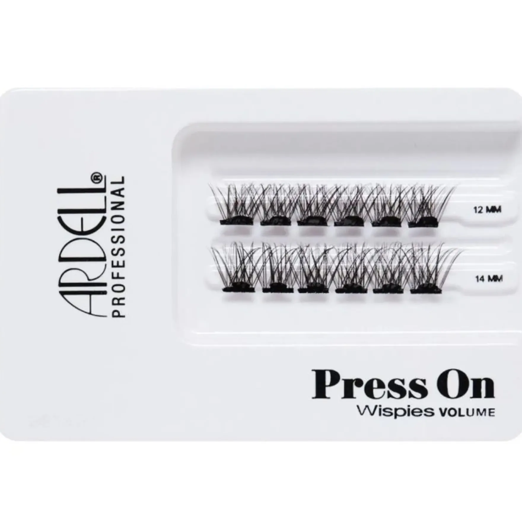 Press On Pre-glued Underlash Extensions Wispies Natural Mini Set