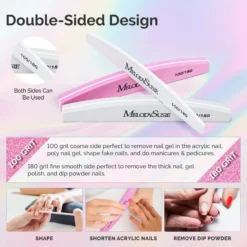 Professional Nail Files & Buffers 100/180 Grit 16Pcs