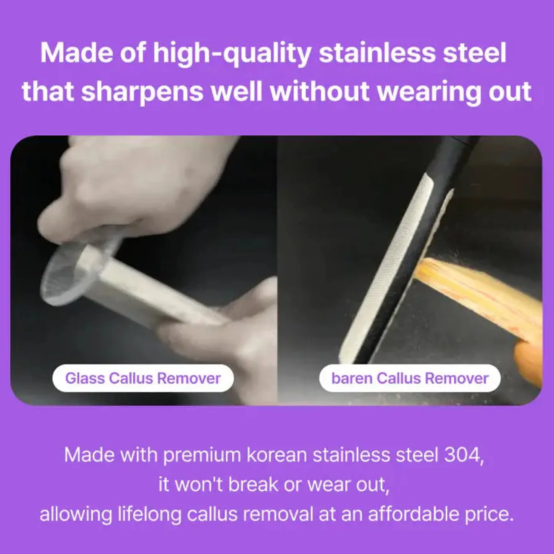 Remover Magic Stainless Pro Dobule Sided Foot File