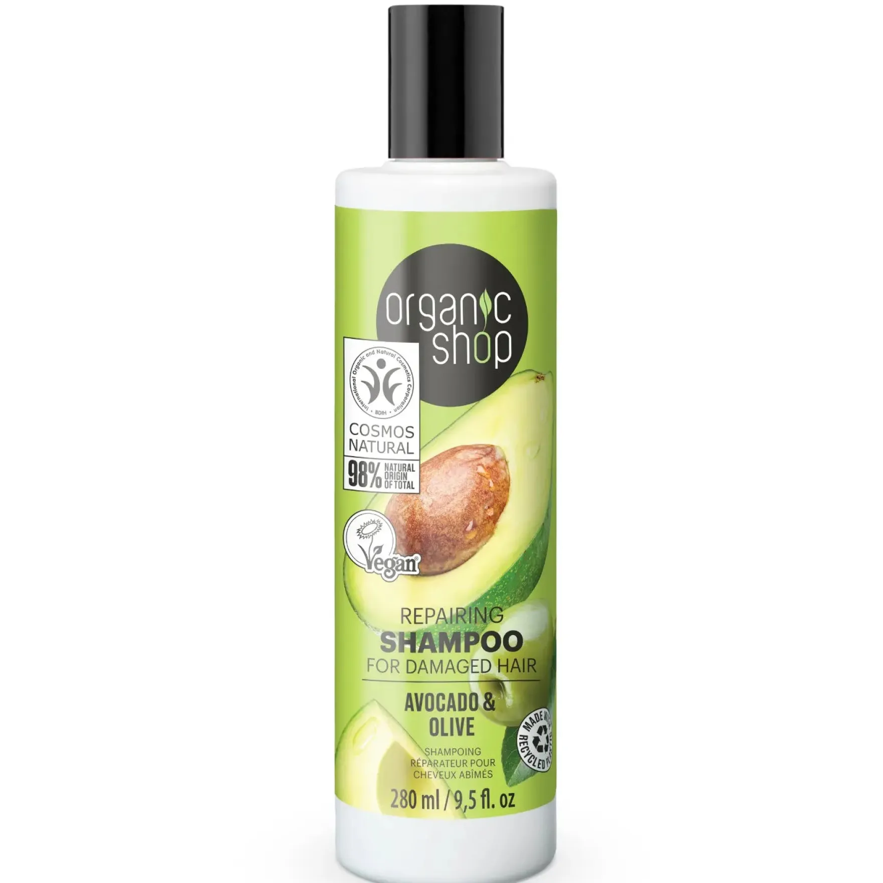 Repairing Shampoo for Damaged Hair Avocado and Olive