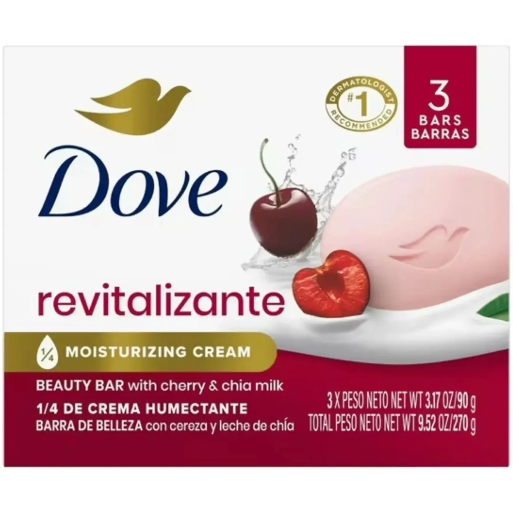 Revitalizante Beauty Bar Cherry & Chia Milk 3-Pack