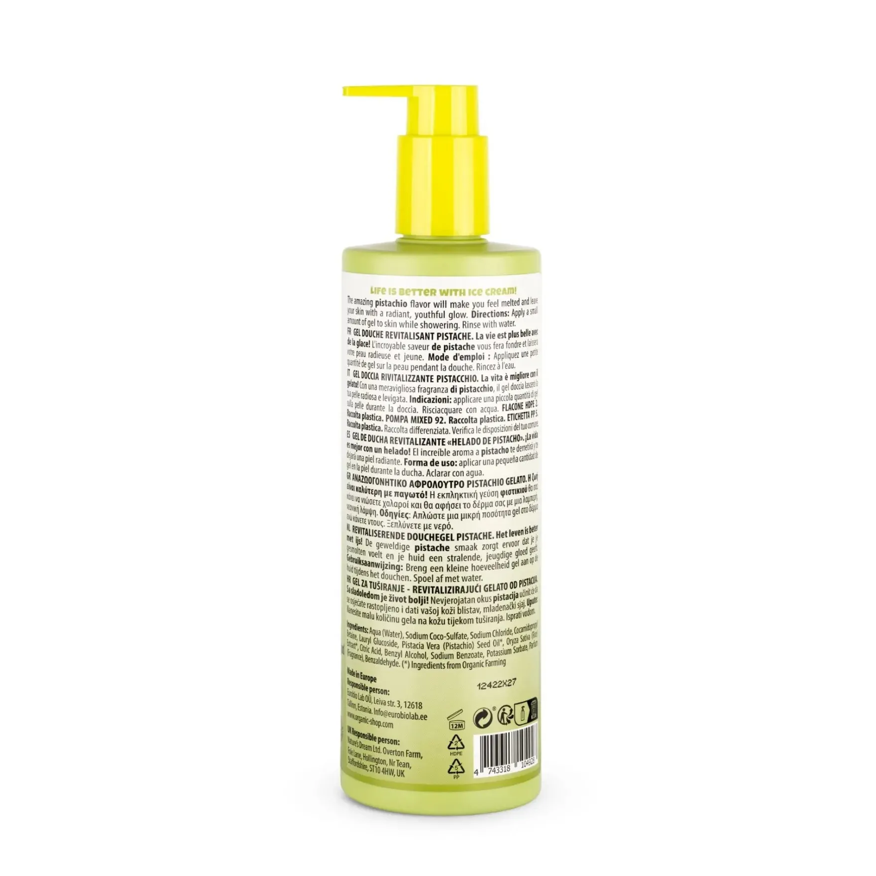 Revitalizing Shower Gel Pistachio Gelato