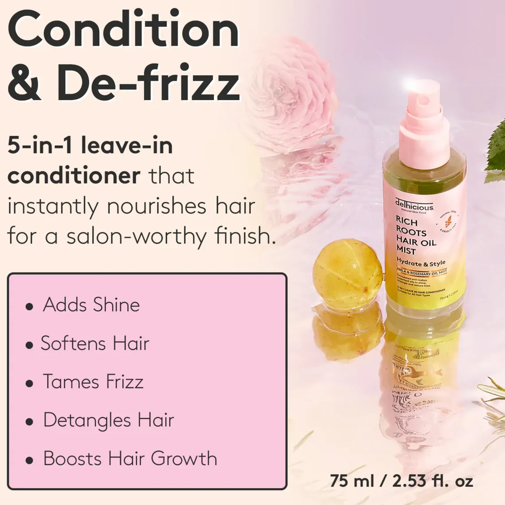 Rich Roots 5-in-1 Hair Oil Mist Leave In Conditioner
