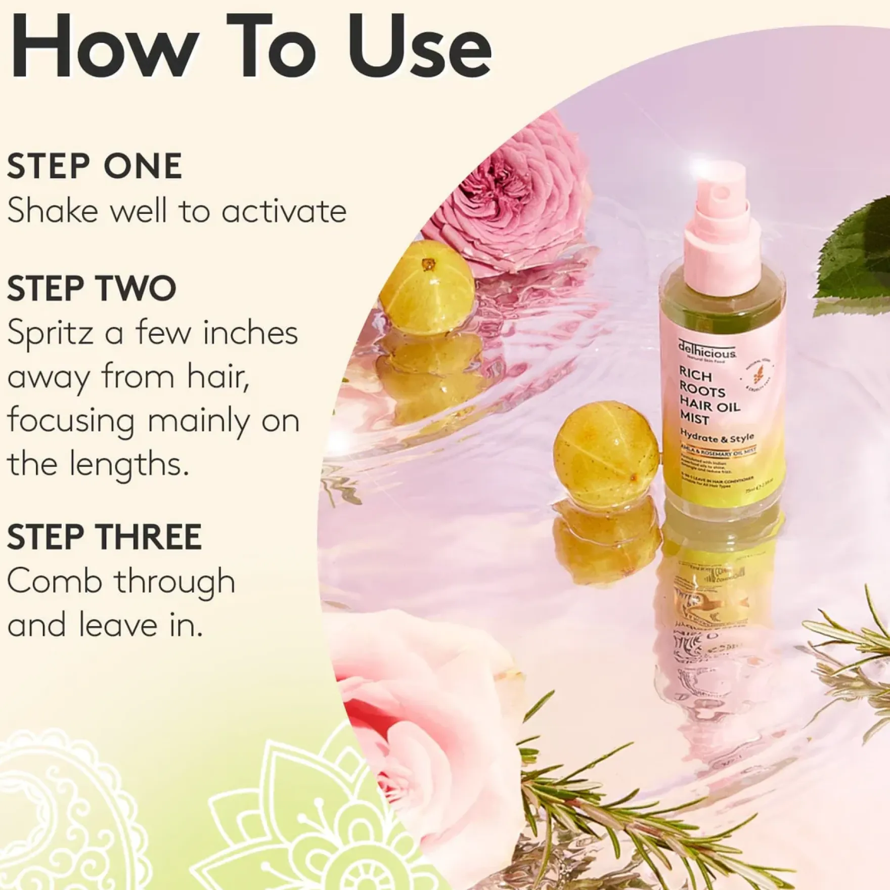 Rich Roots 5-in-1 Hair Oil Mist Leave In Conditioner