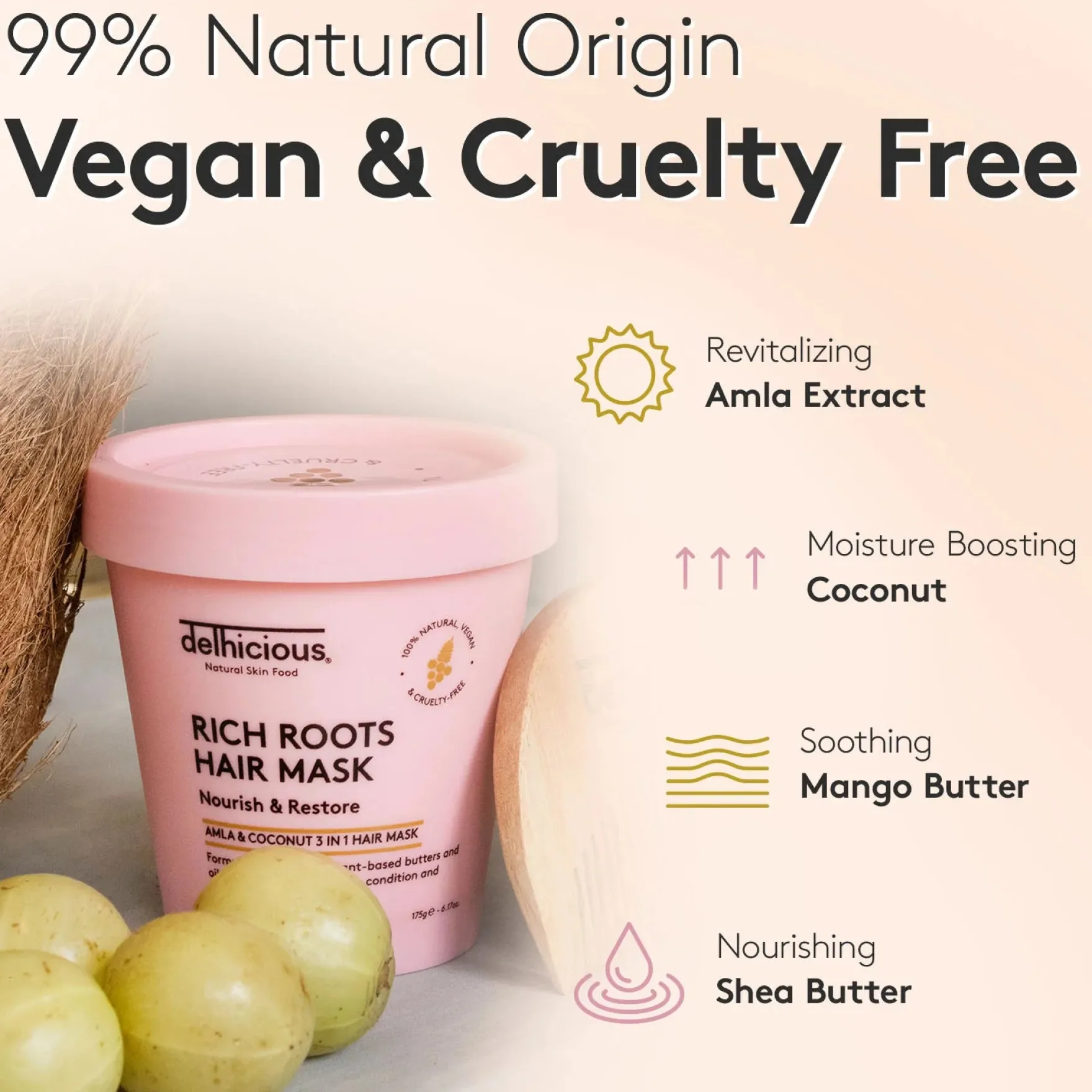 Rich Roots 3-in-1 Nourishing Hair Mask Amla & Coconut