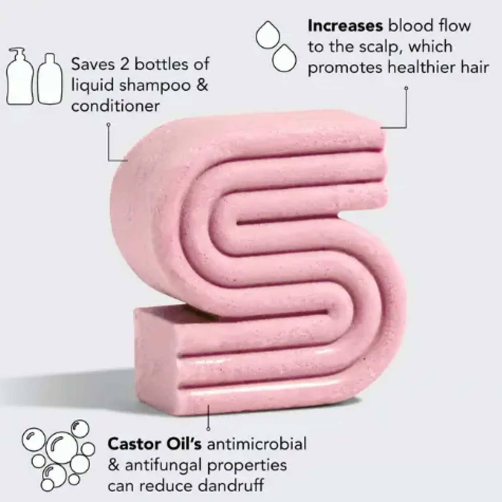 Rizinusöl nahrhafte Shampoo Bar