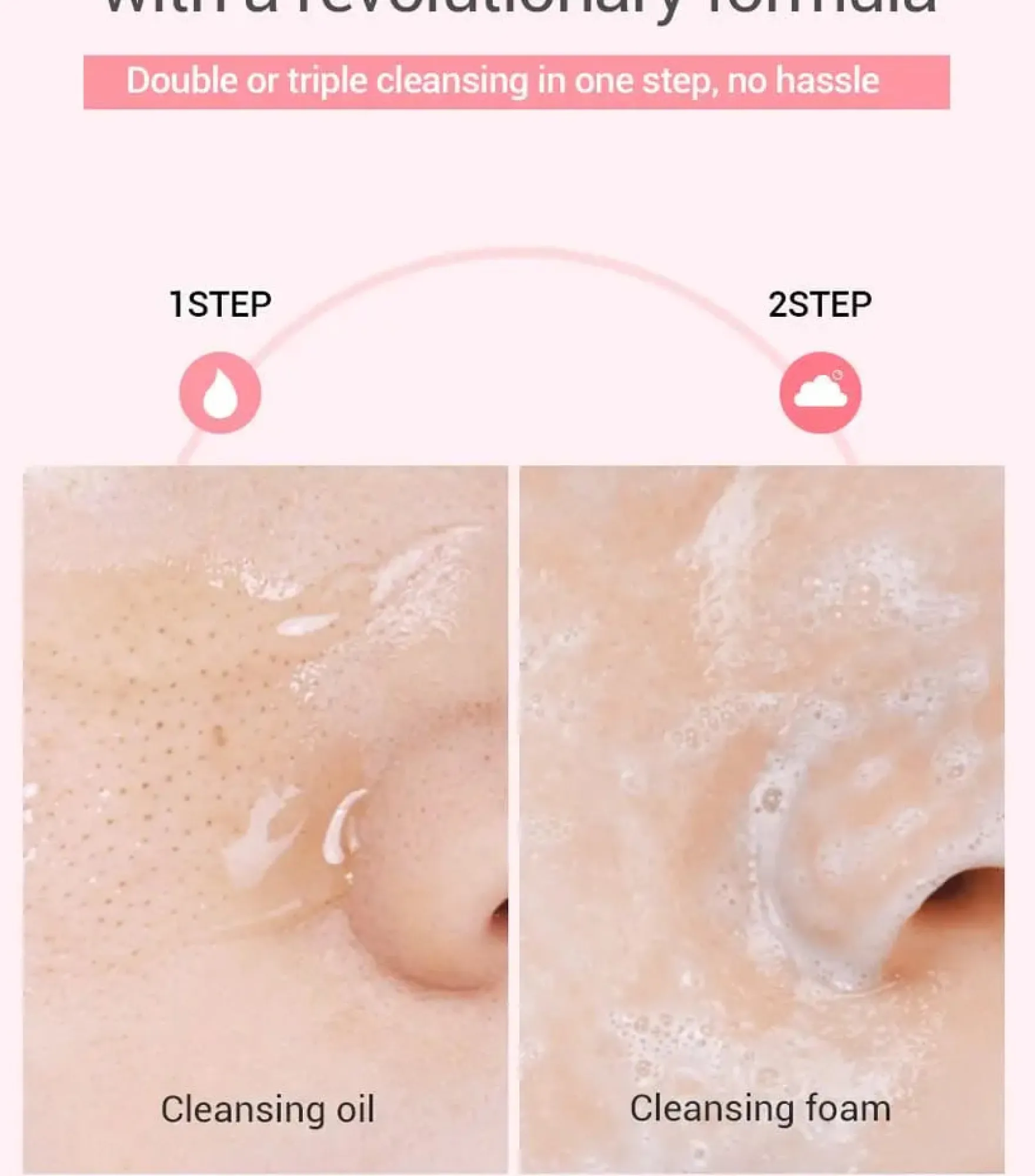 Rose Vitamin Brightening Oil Foam
