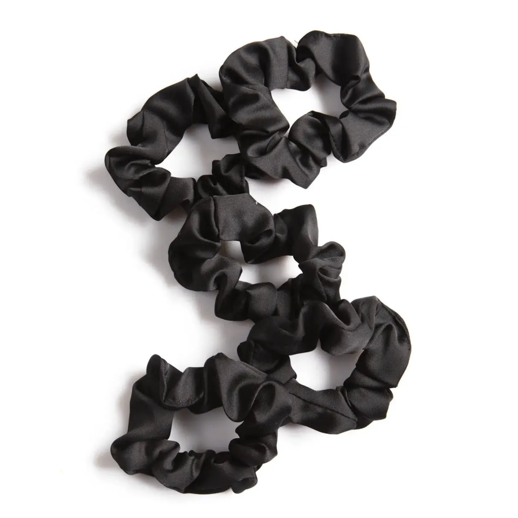 Satin Sleep Scrunchies Black