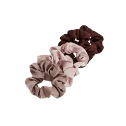 Satin Sleep Scrunchies 5pc Set Cameo